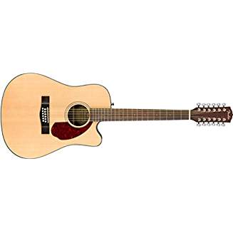 Fender CD-140SCE 12 String Acoustic-Electric Guitar with Case - Dreadnaught Body Style - Natural Finish